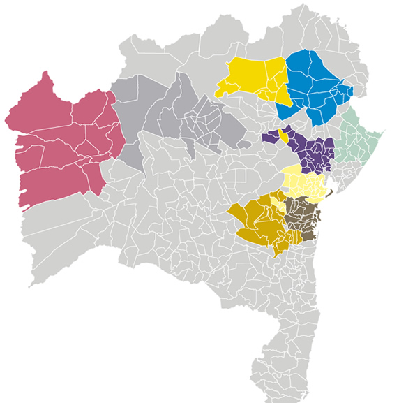 Mapa Regionais